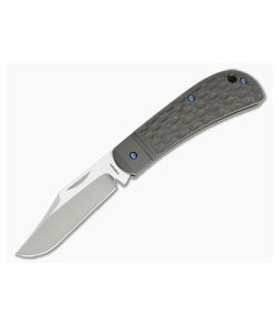 Enrique Pena Custom Lanny's Clip Point Jigged Bronze Titanium Slipjoint - CU-3569 1