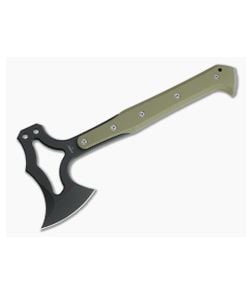 Hogue EX-T01 Black Cerakote S7 OD Green G10 Tactical Tomahawk 35778 - HO-35778 1