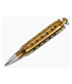 Steve Kelly .223 Bullet Dangler Titanium Key Chain Bronze w/ Silver Tip 3587 - CU-3587 1