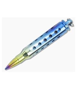 Steve Kelly .223 Bullet Dangler Titanium Key Chain Neon Rainbow 3590 - CU-3590 1