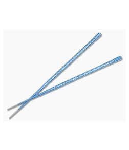 Steve Kelly TiSushi Sticks Medium Blue Anodized Titanium Chopsticks - CU-3595 1