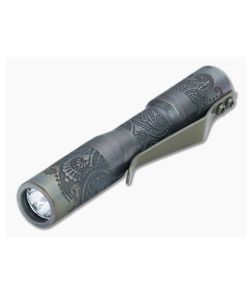 CWF Micro Click Custom Flashlight Paisley Titanium 5000k 219C LED CWF-035 - CWF-035 1