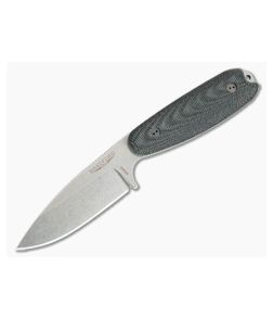 Bradford Guardian3.5 Sabre Ground Stonewashed M390 3D Black Canvas Micarta - BK-35S-101-M390 1