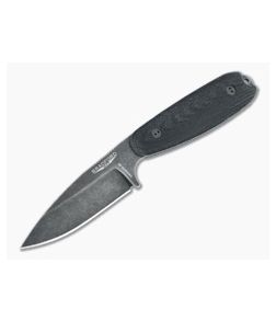 Bradford Guardian3.5 Sabre Grind Nimbus Vanadis 4E 3D Black Micarta Fixed Blade - BK-35S-101N-V4E 1