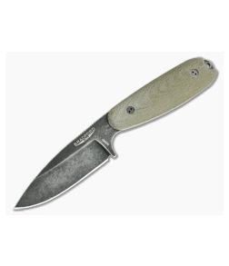Bradford Guardian3.5 Sabre Ground Nimbus M390 3D OD Green Canvas Micarta - BK-35S-102N-M390 1