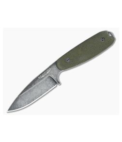 Bradford Guardian3.5 3D Green Micarta Sabre Ground Nimbus M390 - BK-35S-102N 1