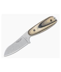 Bradford Guardian3.5 Sheepsfoot Stonewashed M390 3D G-Wood Fixed Blade - BK-35SF-115-M390 1