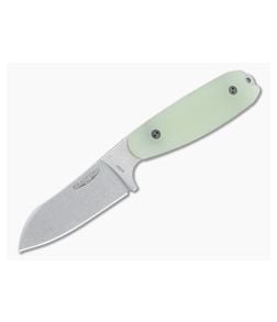 Bradford Guardian3.5 Sheepsfoot Stonewashed M390 Limited 3D Microtextured Ghost G10 Fixed Blade - BK-35SF-117-M390 1