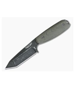 Bradford Guardian3.5 Tanto 3D OD Green Micarta Nimbus M390 - BK-35T-102N-M390 1