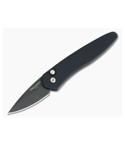Protech Half-Breed California Legal Automatic Solid Black Aluminum DLC S35VN 3607 - PT-3607 1