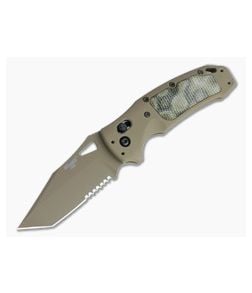 Hogue SIG K320 AXG Scorpion Part Serrated Tanto FDE S30V Green G-Mascus G10 and Aluminum ABLE Lock Folder 36368 - HO-36368 1