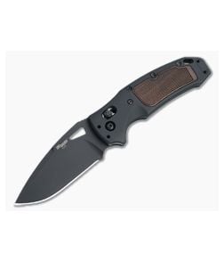 Hogue SIG K320 AXG Black Drop Point Walnut Inlay - HO-36377 1