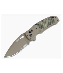 Hogue SIG K320 AXG Scorpion Drop Point FDE Serrated S30V Green G-Mascus G10 Aluminum ABLE Lock Folder 36378 - HO-36378 1