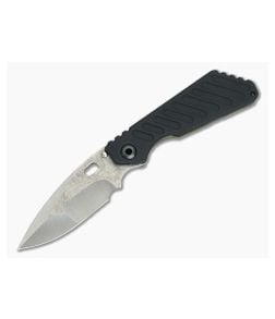 Mick Strider Custom SMF Nightmare Grind Drop Point Grooved Aluminum Flamed Titanium - CU-3639 1