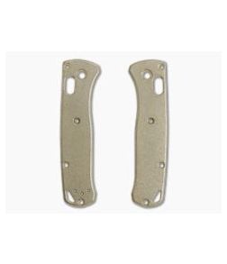 Flytanium Benchmade Mini Bugout Scales Antique Stonewashed Brass - FT-36502 1