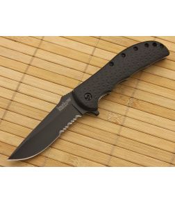 Kershaw Volt II Black Serrated Blade Assisted Flipper - KS-3650CKTST 1