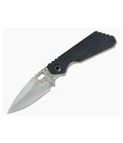 Mick Strider Custom SnG Spear Point Flat Black Custom Graphic Textured Titanium - CU-3651 1
