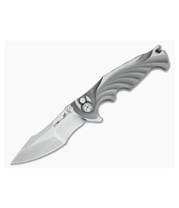 Brian Tighe Custom Tighe Breaker Satin RWL34 Recurve Integral Titanium Flipper 3665 - CU-3665 1