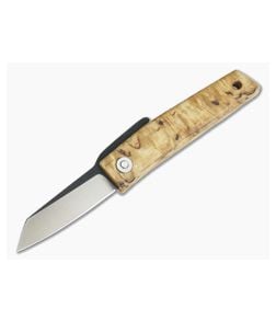 Hiroaki Ohta Knives OFF FK5 Birch Wood Friction Folder 3682 - CU-3682 1