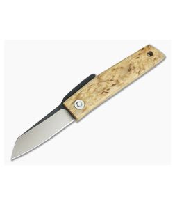 Hiroaki Ohta Knives OFF FK5 Birch Wood Friction Folder 3683 - CU-3683 1