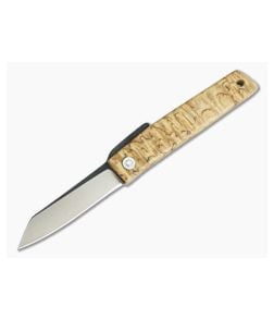 Hiroaki Ohta Knives OFF FK7P Birch Wood Friction Folder 3686 - CU-3686 1