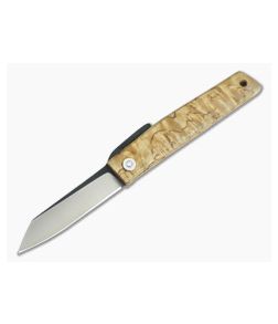 Hiroaki Ohta Knives OFF FK7P Birch Wood Friction Folder 3687 - CU-3687 1