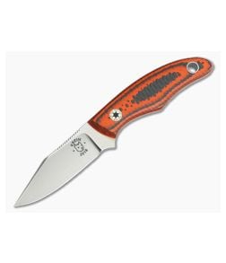 Tom Krein Custom Cayenne Orange Carbon Fiber CTS-XHP EDC Fixed Blade - CU-3693 1