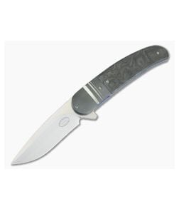 Herucus Blomerus LL 06 Marble Carbon Fiber Liner Lock Folder - CU-3700 1