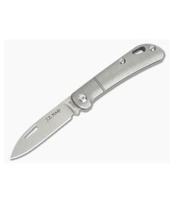 JE Made Mini Zulu Tribal Spear Point Slip Joint Bolstered Titanium S35VN - CU-3748 1