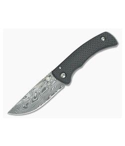 Chuck Richards Counselor 2.0 Titanium Frame Lock Carbon Fiber Damasteel - CU-3750 1