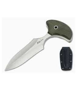 Mike Irie Version 2 Push Dagger CPM-S30V Green Canvas Micarta - CU-3760 1