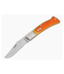 Case Axe Handle Persimmon Orange Bone Gator Jig Carbon Steel Pocket Knife (3.95" Closed) 38076 - CA-38076 1