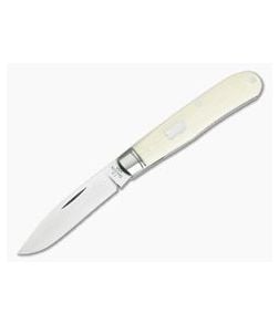 T.A. Davison Custom Ivory White G10 Satin CPM154 Drop Point Slip Joint - CU-3898 1