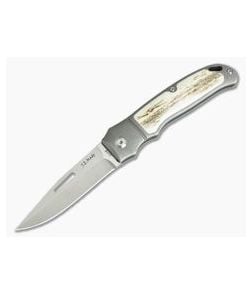 JE Made Loveless New York Special Slip Joint Stag Inlays Bolstered S35VN 3899 - CU-3899 1