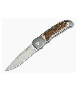 JE Made Loveless New York Special Slip Joint Stag Inlays Bolstered S35VN 3901 - CU-3901 1