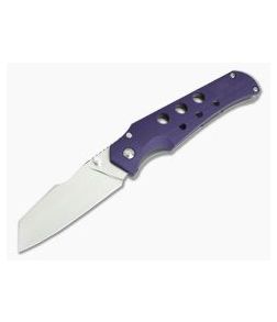 Jason Guthrie Custom Scout Purple G10 Titanium Frame Lock Satin M390 Wharncliffe - CU-3923 1