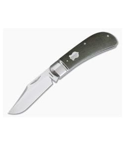 Enrique Peña Custom Lanny's Clip Slip Joint Green Canvas Micarta - CU-3955 1