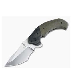 Greg Lightfoot Custom Element Carbon Fiber Bolstered Green Micarta CPM-154 Flipper - CU-3967 1