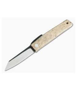 Hiroaki Ohta Knives OFF FK7 Birch Wood Friction Folder 3987 - CU-3987 1