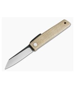 Hiroaki Ohta Knives OFF FK7 Japanese Mizunara Oak Friction Folder 3992 - CU-3992 1
