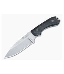 Bradford Guardian3.2 Fixed Blade 3D Black Micarta Stonewashed MagnaCut Drop Point 32S-101-MC - BK-32S-101-MC 1