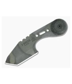 TOPS Knives 3 Bros Camo Tanto Point Micarta Neck Knife 3BR-02 - TP-3BR-02-CAMO 1