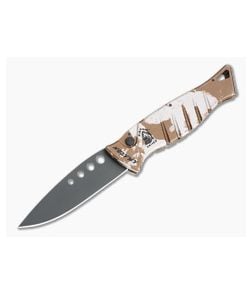 Piranha P3 Amazon Tactical PVD 154CM Desert Camo Button Lock Automatic - PRN-3CT 1