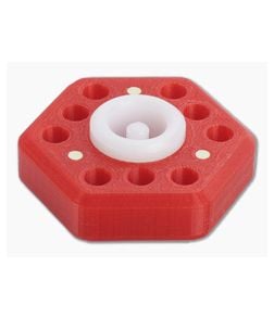 Audacious Concept Hex9 Desktop Tool Holder Red Polymer - AC-3DP-HX9-RED 1