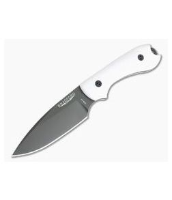 Bradford Knives Guardian3 False Edge GPK Exclusive 3D White G10 DLC 3V Fixed Blade Knife - BK-3FE-100B-3V 1