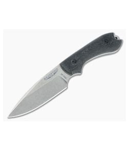 Bradford Guardian3 False Edge GPK Exclusive Stonewashed Rex 45 3D Black Micarta Fixed Blade - BK-3FE-101-REX45 1