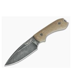 Bradford Guardian3 False Edge Nimbus M390 3D Natural Micarta Fixed Blade - BK-3FE-104N-M390 1