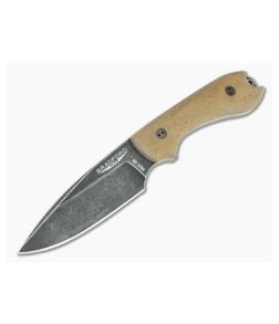 Bradford Guardian3 False Edge GPK Exclusive Nimbus Rex 45 3D Natural Micarta Fixed Blade - BK-3FE-104N-REX45 1