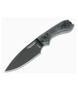 Bradford Guardian3 False Edge GPK Exclusive Black DLC Rex 45 3D Carbon Fiber Fixed Blade - BK-3FE-114B-REX45 1