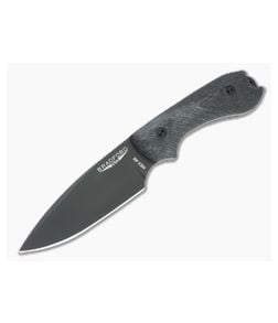 Bradford Guardian3 False Edge GPK Exclusive Black DLC Rex 45 3D Microtextured Carbon Fiber Fixed Blade - BK-3FE-114BM-REX45 1